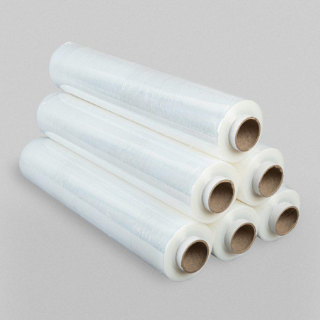Set: dispenser + 6 transparent stretch films 1.5 kg