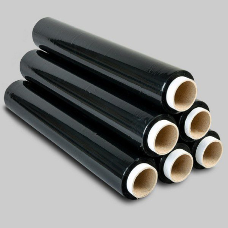 Set: dispenser + 6 black stretch films 1.5 kg