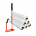 Zestaw: dyspenser + 6 folii stretch transparentnych 1.5 kg
