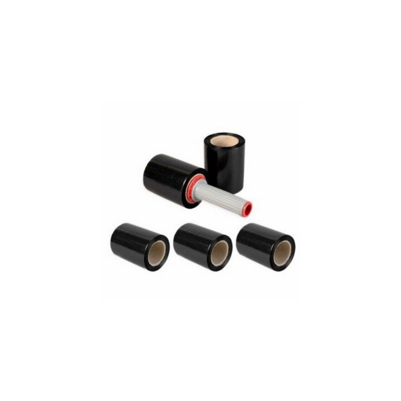 Komplet: dyspenser + 5 folii stretch mini czarnych