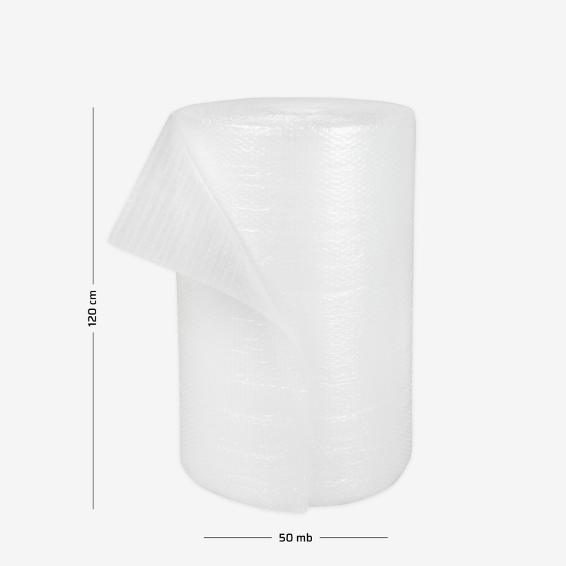 Laminate PE foam 0.8mm and bubble wrap 120cm 50mb
