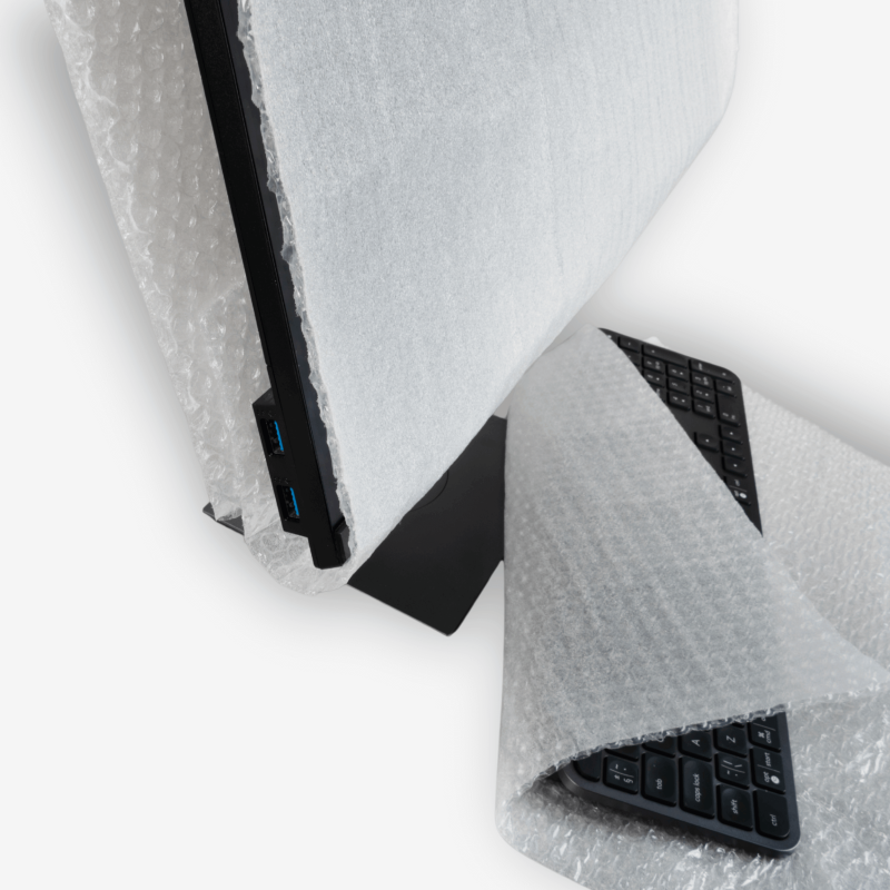Laminate PE foam 0.8mm and bubble wrap 120cm 50mb