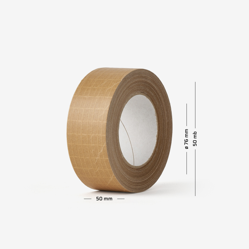Reinforced paper self-adhesive tape